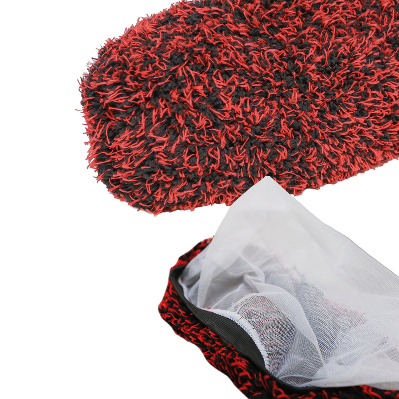 Cara exterior e interior del Safe-Shield Brush Cover para cepillos de lavado