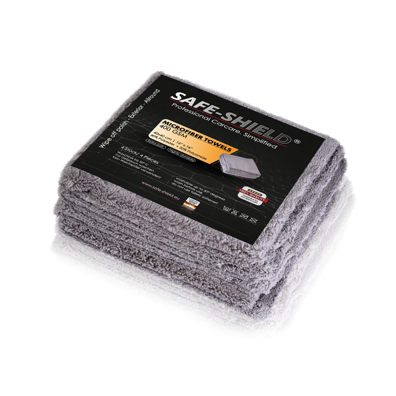 Paños suaves de microfibra sin bordes de 400 GSM para el cuidado del vehículo
