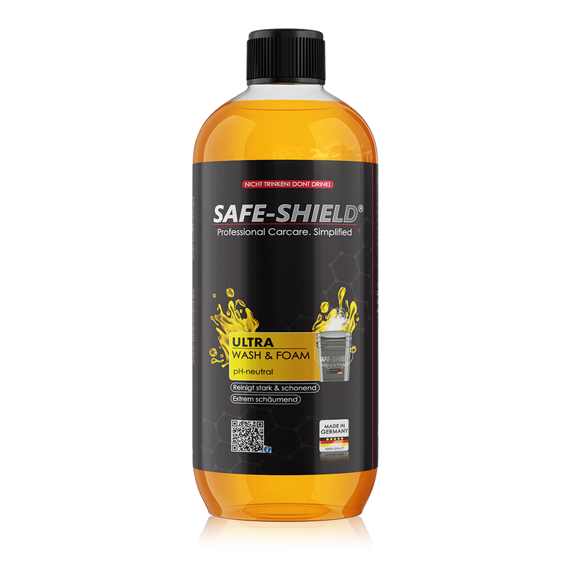 Champú de pH neutro Safe-Shield para el lavado habitual del vehículo