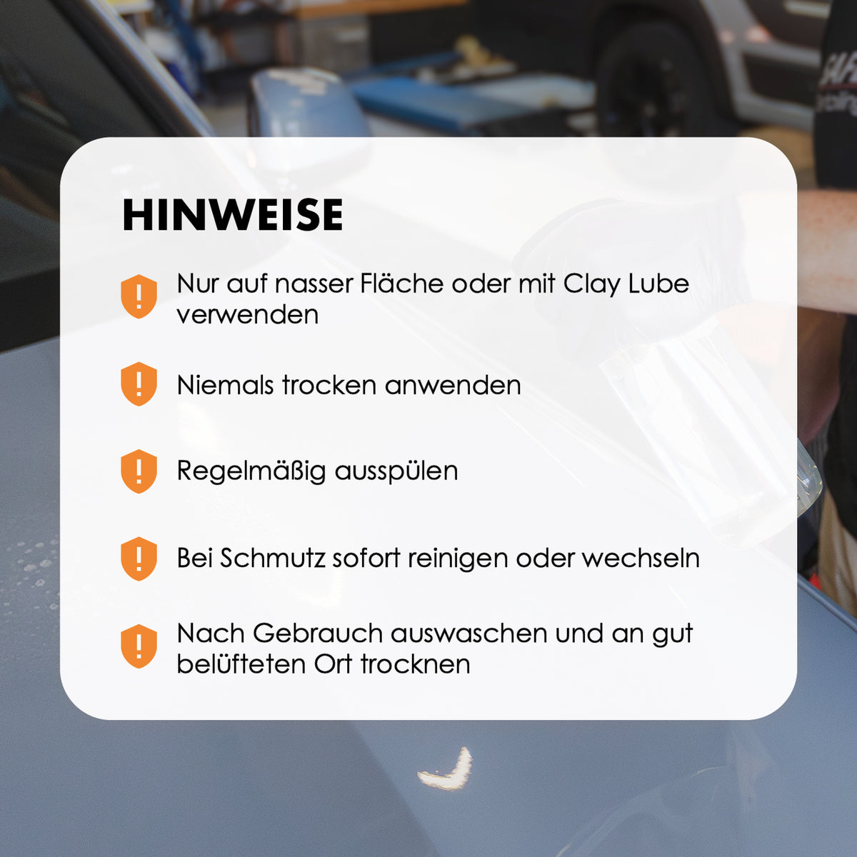 Knet- & Lack- Reinigungs-Schwamm Clay Pad