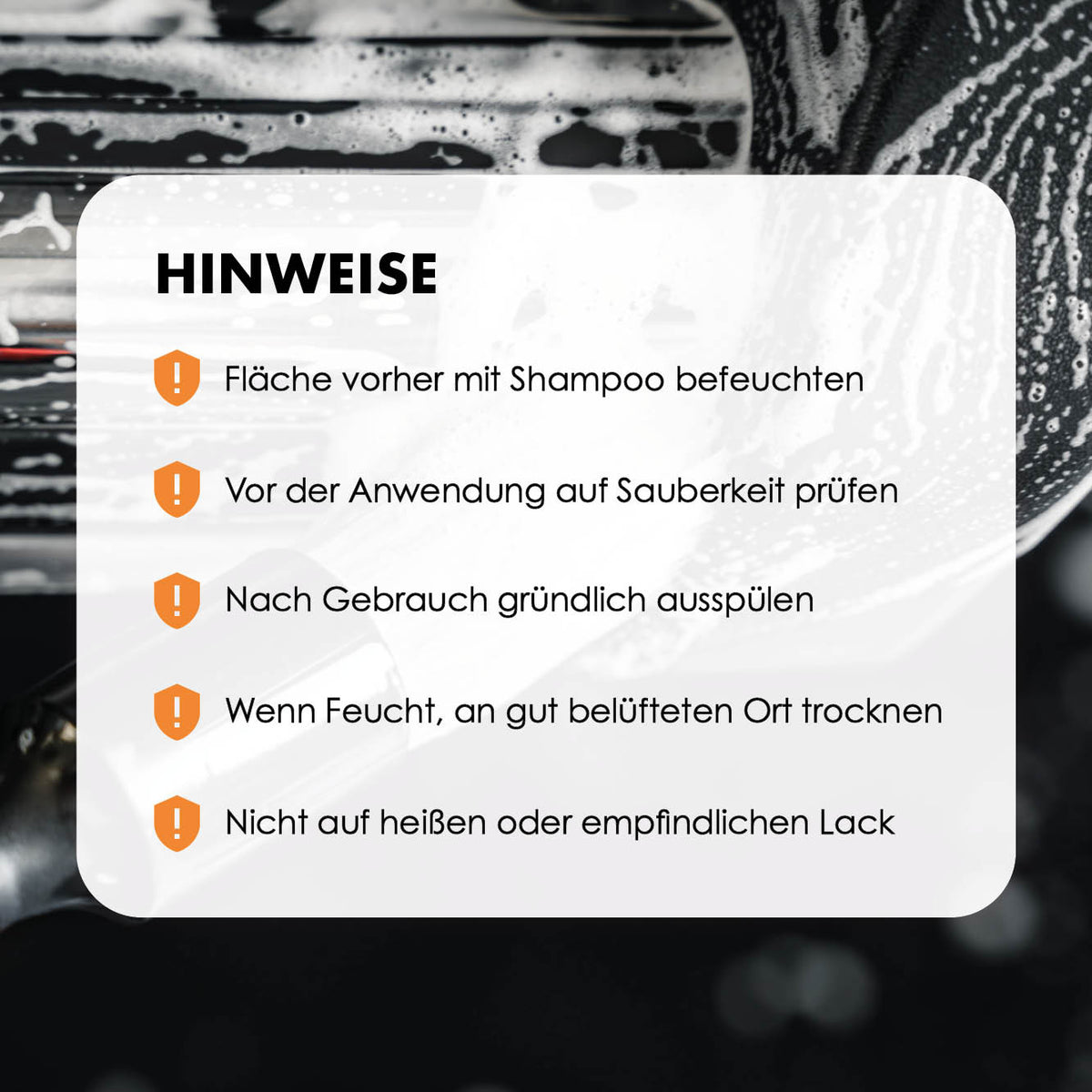 Anwendungs- und Pflegehinweise zum Detailing Pinsel Set